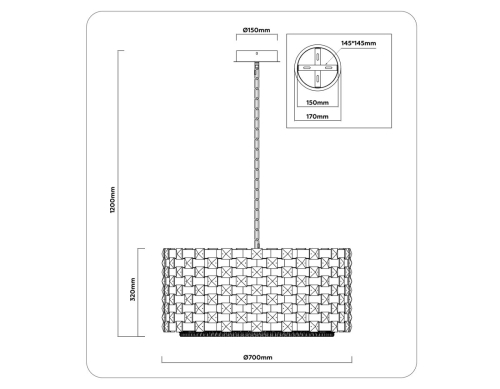 Подвесная люстра Ambrella Light High Light Crystal LH41006 изображение в интернет-магазине Cramer Light фото 7