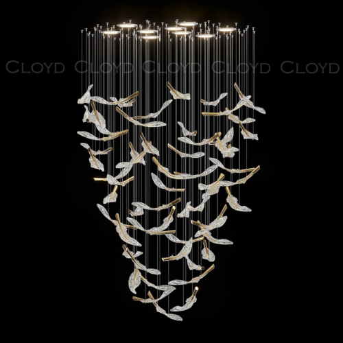 Каскадная люстра Cloyd Aeria 60002 изображение в интернет-магазине Cramer Light