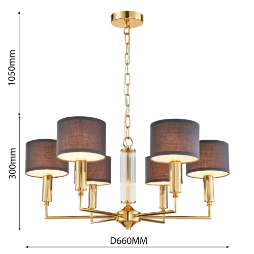 Подвесная люстра Favourite Laciness 2609-6P изображение в интернет-магазине Cramer Light фото 3