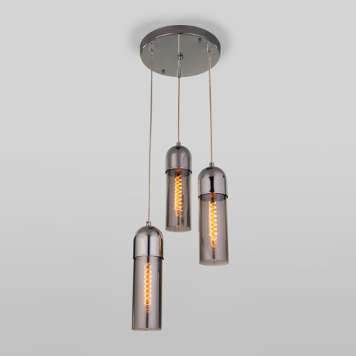 Подвесная люстра Eurosvet Airon 50180/3 дымчатый изображение в интернет-магазине Cramer Light фото 5