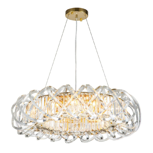 Подвесная люстра Indigo Braccia 12007/10P Gold V000399 изображение в интернет-магазине Cramer Light