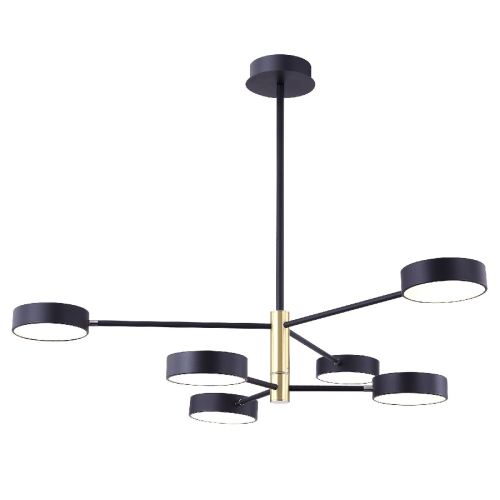 Люстра на штанге Freya Tibo FR6048CL-L6GR изображение в интернет-магазине Cramer Light фото 3