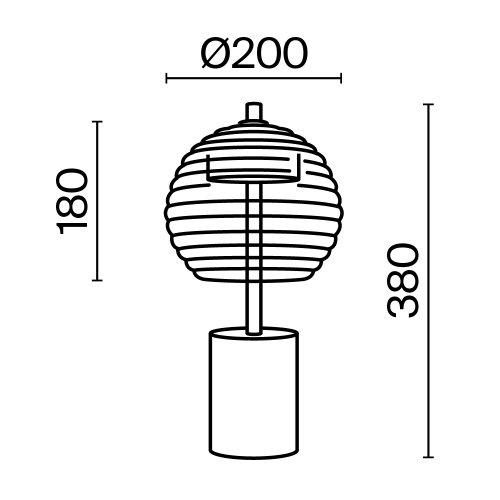 Настольная лампа Maytoni Rueca P060TL-L12BK изображение в интернет-магазине Cramer Light фото 2