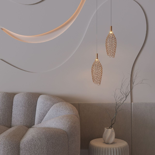 Подвесной светильник Eurosvet Ruche 90380/1 золото a069063 изображение в интернет-магазине Cramer Light фото 4