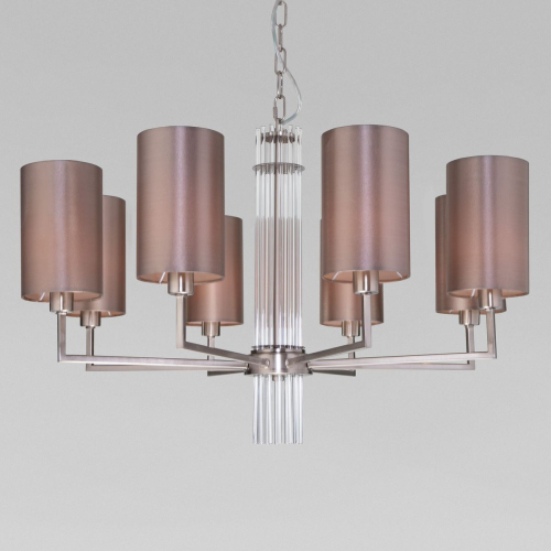 Подвесная люстра Eurosvet Soffio 60134/8 никель изображение в интернет-магазине Cramer Light фото 5