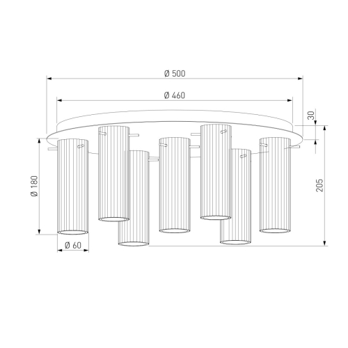 Потолочный светильник Eurosvet Merge 502111/7 хром a071916 изображение в интернет-магазине Cramer Light фото 3