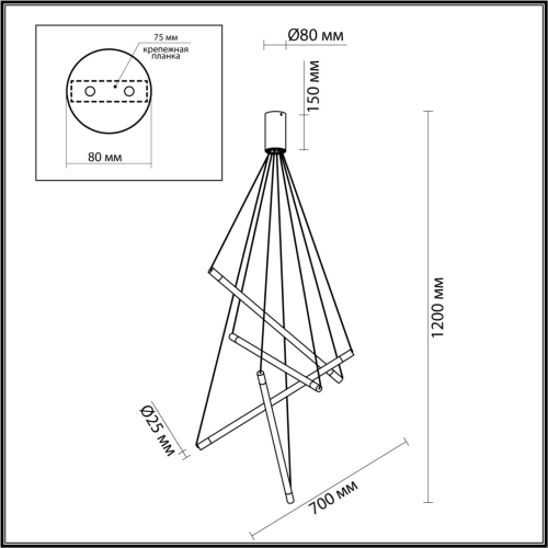 Подвесная люстра Odeon Light Sparky 4369/40L изображение в интернет-магазине Cramer Light фото 2