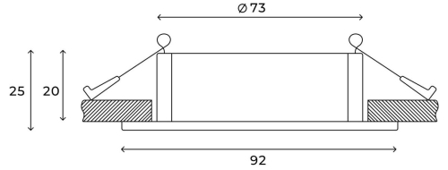 Встраиваемый светильник Hesby Lighting Breeze HSBL_0176 изображение в интернет-магазине Cramer Light фото 3