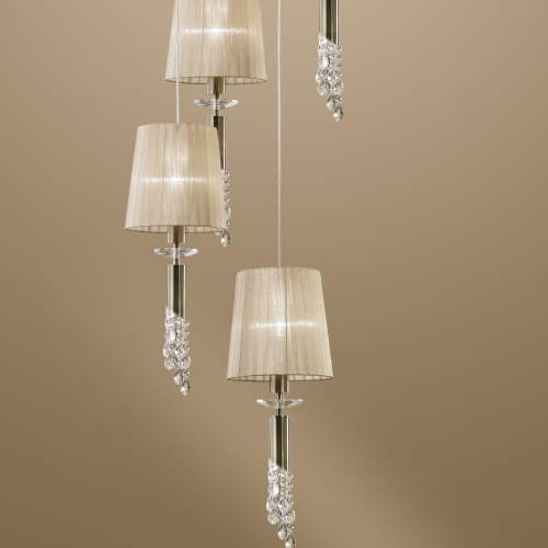 Подвесная люстра Mantra Tiffany Bronze 3877 изображение в интернет-магазине Cramer Light фото 4