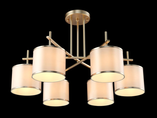 Потолочная люстра Crystal Lux Sergio PL6 Gold изображение в интернет-магазине Cramer Light фото 3