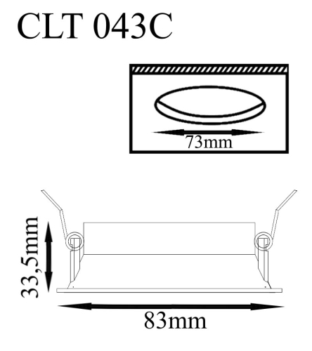 Встраиваемый светильник Crystal Lux CLT 043C BL изображение в интернет-магазине Cramer Light фото 3