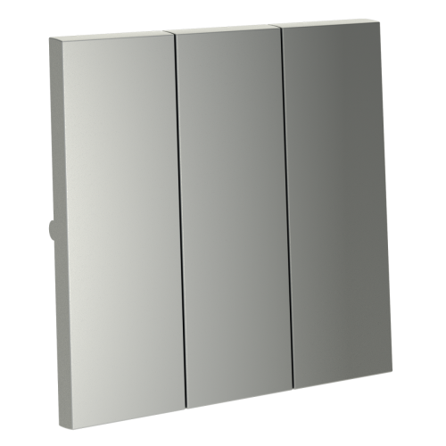 Клавиши для выключателя/переключателя трехклавишного Voltum S70 (сталь) VLS000505 дополнительное фото фото 2