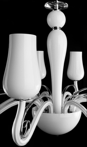 Подвесная люстра Arte Lamp Biancaneve A8110LM-8WH изображение в интернет-магазине Cramer Light фото 2