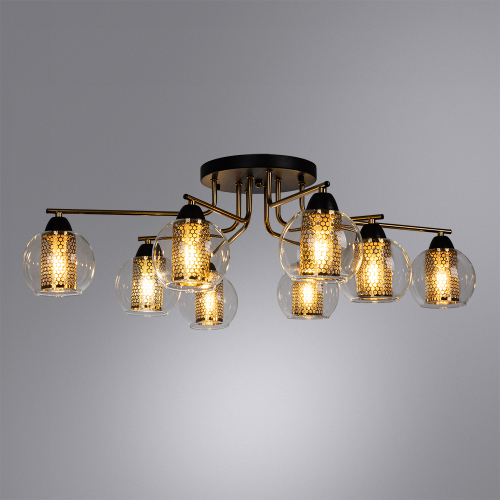 Потолочная люстра Arte Lamp Manchester A7045PL-8BK изображение в интернет-магазине Cramer Light фото 3
