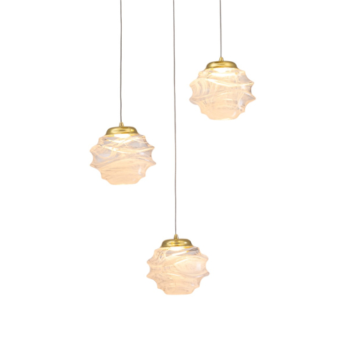 Подвесной светильник Delight Collection MD25030003-3A gold/clear изображение в интернет-магазине Cramer Light