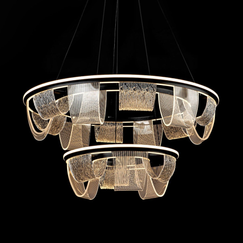 Подвесная люстра LED4U L7706-800-460 BK изображение в интернет-магазине Cramer Light фото 2