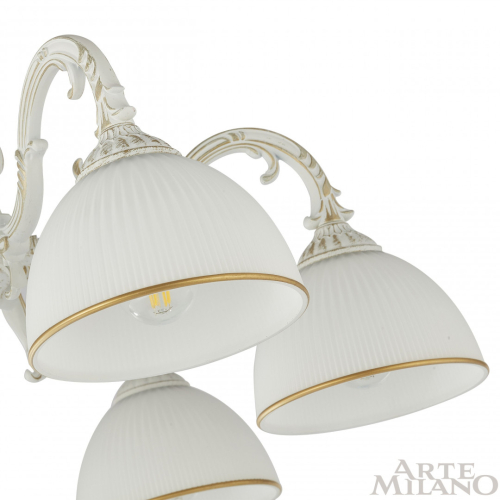 Потолочная люстра Arte Milano 346410/6 WT+G изображение в интернет-магазине Cramer Light фото 5