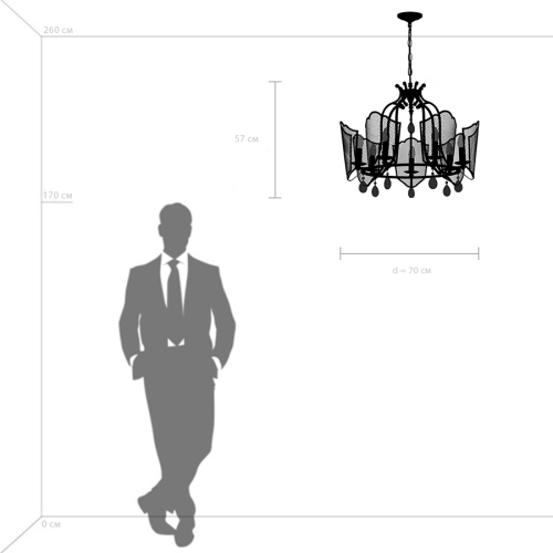 Подвесная люстра Lightstar Castello 744077 изображение в интернет-магазине Cramer Light фото 8