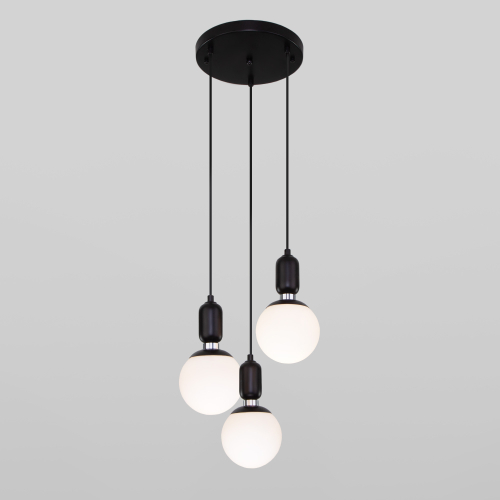 Подвесной светильник Eurosvet Bubble 50151/3 черный изображение в интернет-магазине Cramer Light фото 2