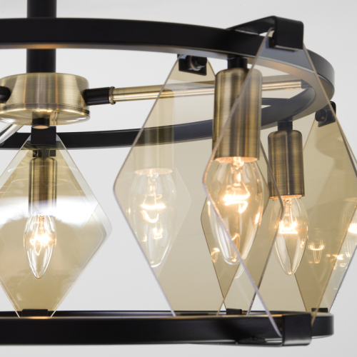 Потолочная люстра Eurosvet Aragon 60116/5 черный изображение в интернет-магазине Cramer Light фото 6