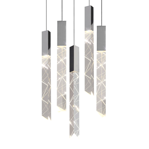 Подвесной светильник Delight Collection Trinity OM8201013-5 chrome изображение в интернет-магазине Cramer Light