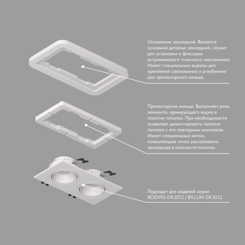 Закладная панель Denkirs Scb DK3022/72-SCB изображение в интернет-магазине Cramer Light фото 2