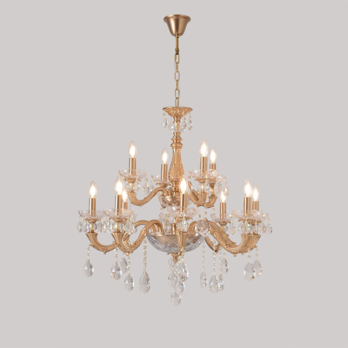 Подвесная люстра Crystal Lux ELIZABETH SP8+4 BRASS изображение в интернет-магазине Cramer Light фото 6