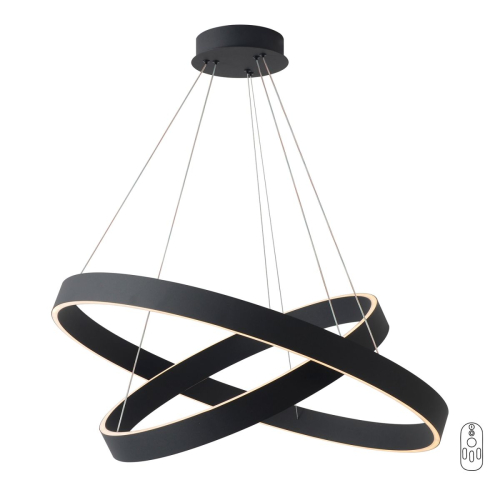 Подвесная люстра Crystal Lux TRON SP123W LED BLACK изображение в интернет-магазине Cramer Light