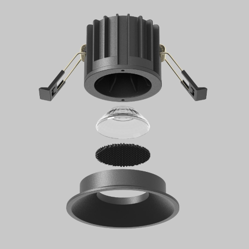 Встраиваемый светильник Maytoni Round DL058-12W-DTW-B изображение в интернет-магазине Cramer Light фото 5