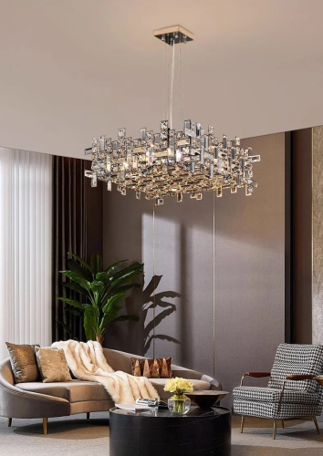 Подвесная люстра Delight Collection P7838-W50 chrome изображение в интернет-магазине Cramer Light фото 6