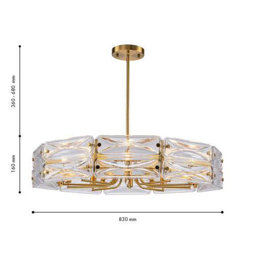 Люстра на штанге Favourite Glacies 4764-10P изображение в интернет-магазине Cramer Light фото 3