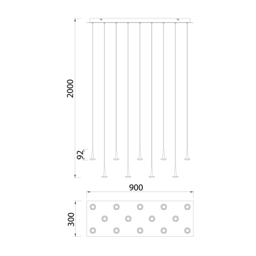 Каскадная люстра Mantra Andromeda 8936+14PL изображение в интернет-магазине Cramer Light фото 3