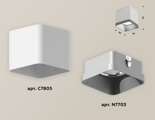 Накладной светильник Ambrella Light Techno XS7805003 изображение в интернет-магазине Cramer Light фото 3
