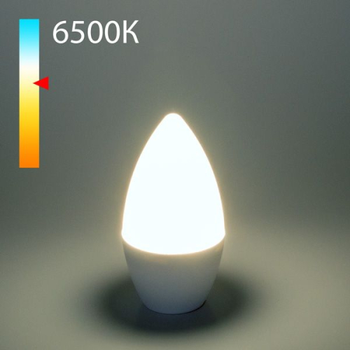 Лампа светодиодная Elektrostandard E14 8W 6500K свеча матовая 4690389152320 изображение в интернет-магазине Cramer Light фото 2