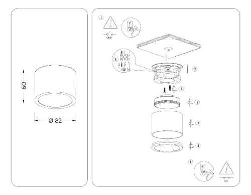 Накладной светильник Ambrella Light IP Protect TN6551 изображение в интернет-магазине Cramer Light фото 6