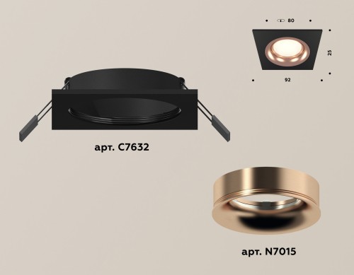 Встраиваемый светильник Ambrella Light Techno XC7632006 (C7632, N7015) изображение в интернет-магазине Cramer Light фото 2