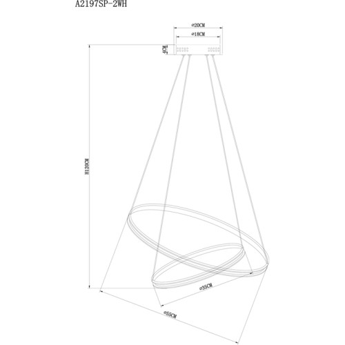 Подвесной светильник Arte Lamp Frodo A2197SP-2WH изображение в интернет-магазине Cramer Light фото 5