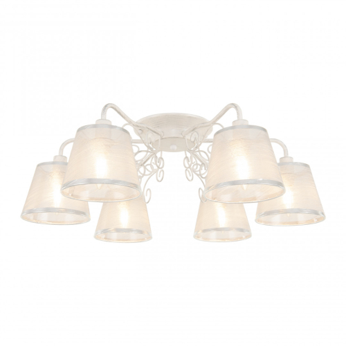 Потолочная люстра Arte Milano 341120/6 WT+SL изображение в интернет-магазине Cramer Light фото 2