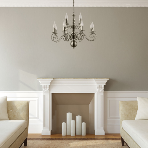 Подвесная люстра Arte Lamp A1129LM-12AB изображение в интернет-магазине Cramer Light фото 6