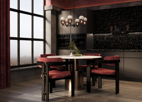 Люстра на штанге Freya Tesse FR1011PL-06B изображение в интернет-магазине Cramer Light фото 2