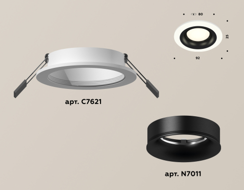 Встраиваемый светильник Ambrella Light Techno XC7621002 (C7621, N7011) изображение в интернет-магазине Cramer Light фото 2