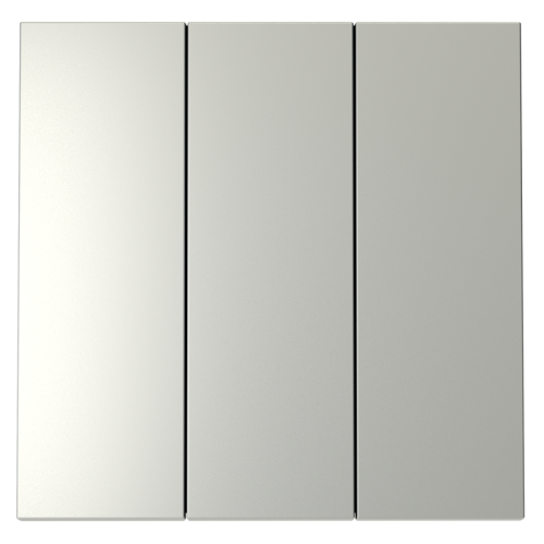 Клавиши для выключателя/переключателя трехклавишного Voltum S70 (сталь) VLS000505 дополнительное фото