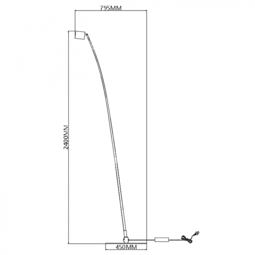 Торшер iLedex Tango 3082F-1 BK изображение в интернет-магазине Cramer Light фото 6