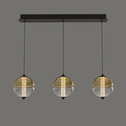 Подвесной светильник Delight Collection MD24022079-3B black/amber изображение в интернет-магазине Cramer Light