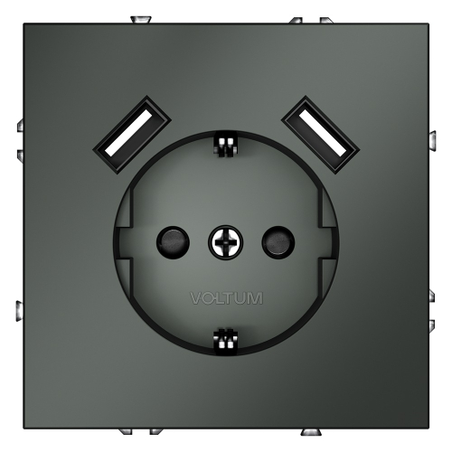 Розетка с USB, А+А Voltum S70 VLS040406 дополнительное фото