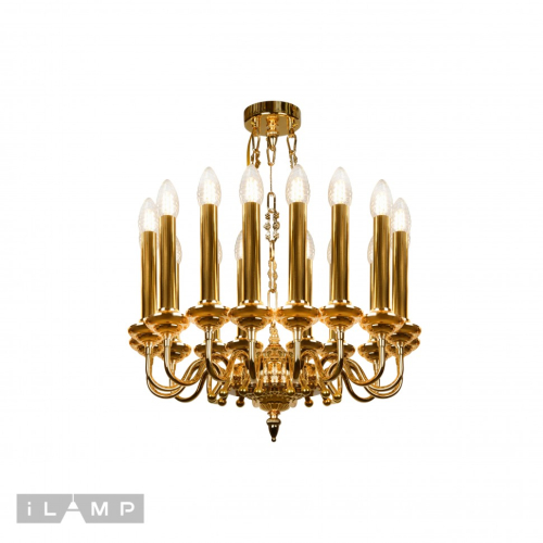 Подвесная люстра iLamp Louvre MD8551-15 GD изображение в интернет-магазине Cramer Light фото 2