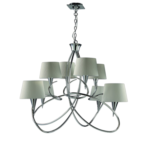 Подвесная люстра Mantra Mara Chrome - White 1654 изображение в интернет-магазине Cramer Light