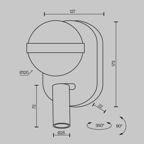 Бра Maytoni Dialogue MOD441WL-L8B3K дополнительное фото фото 6