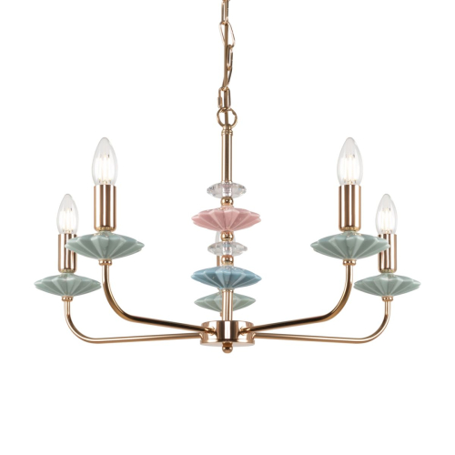 Подвесная люстра Freya Castle FR5336PL-05G изображение в интернет-магазине Cramer Light фото 7