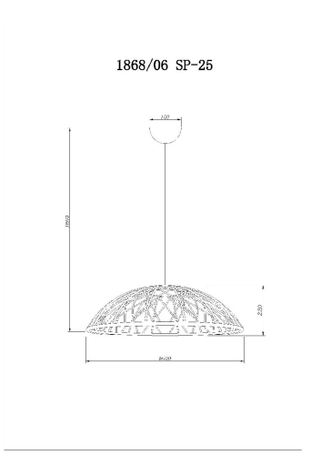 Подвесная люстра Divinare Cervantes 1868/06 SP-25 изображение в интернет-магазине Cramer Light фото 2